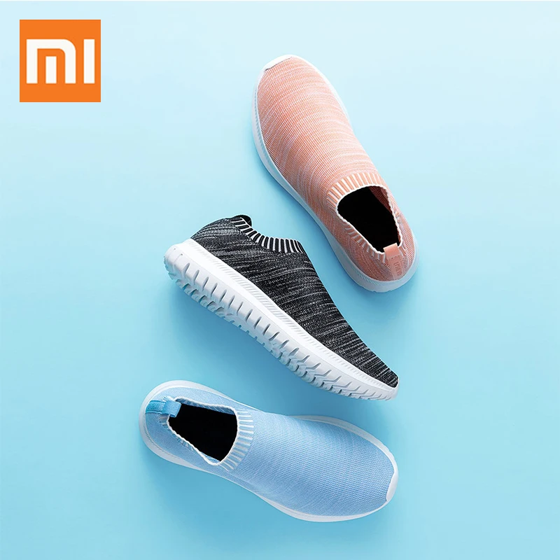 Skup Xiaomi Mijia U REVO moda klasyczne trampki oddychające buty Slip on platforma Knitting mieszkania miękki chód odporne na zużycie buty