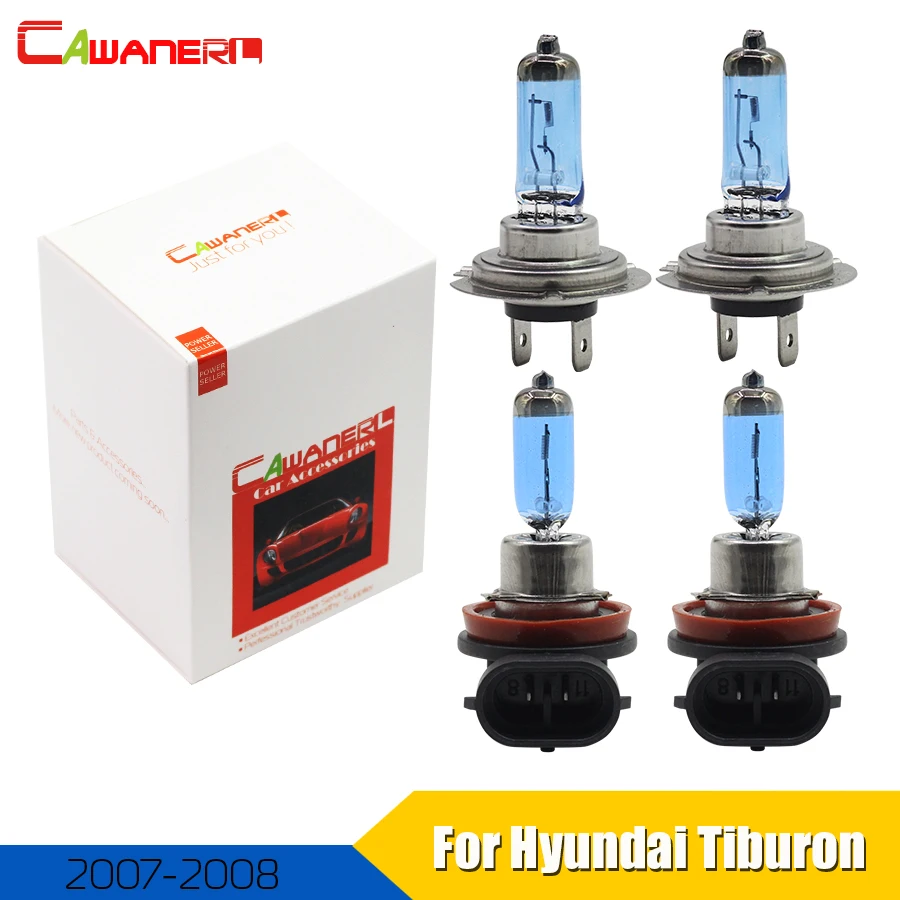 Cawanerl 4 X 100w Car Light Source Headlight Halogen Lamp For Cawanerl 4 X 100w Car Light Source Headlight Halogen Lamp For Hyundai Tiburon Coupe 2007 2008