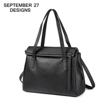 Женские сумки из мягкой натуральной кожи, Высококачественная женская сумка-тоут, сумка через плечо, Большая вместительная Повседневная сумка