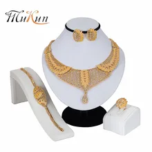 MUKUN2019 NEW wedding Fashion Bridesmaid Jewelry Sets For Women Crystal Jewelry Set Wedding Nigerian Beads Necklace Jewelry Set faux crystal wedding jewelry set