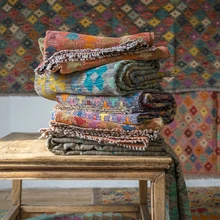 Китайское килим турецкий Национальный Ветер геометрии Северной Европы Современный Лаконичный ковер напольный коврик Tapestrygc193kilimyg40