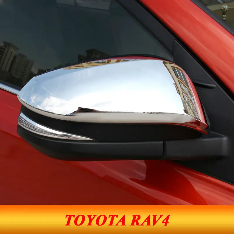 For 2013 2014 2015 Toyota RAV4 RAV 4 Rearview Mirror Cover ABS Chrome