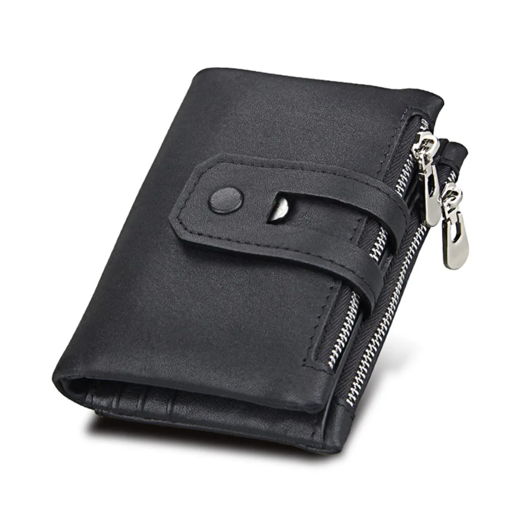 

Men Wallet Genuine Leather Small Men Walet Zipper&Hasp Male Portomonee Short Coin Purse Brand Perse Carteira For Rfid