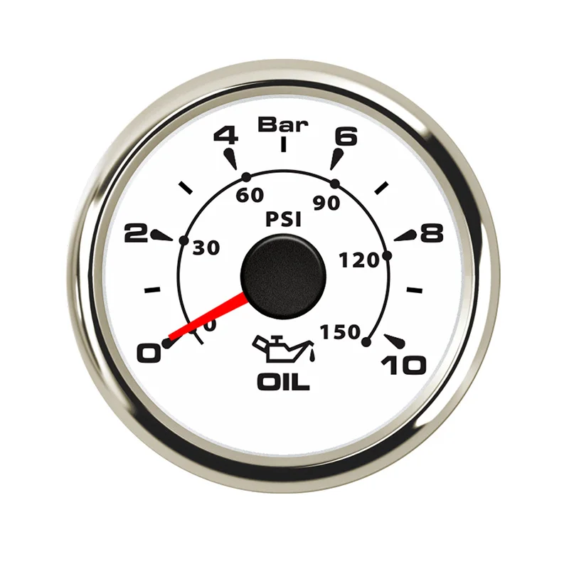 1 шт. 52 мм измеритель давления масла 0-150 PSI 10-184 Ом для Авто Грузовик Лодка, судно - Цвет: WS  10Bar
