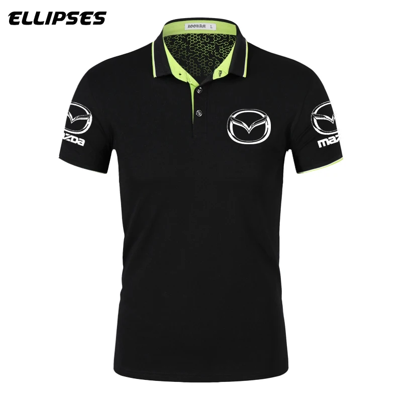 

Mazda Car Polo Shirt for Man Summer Mazda Logo Polo Shirt Short Sleeve for Male Cotton Turn-down Collar Tops Polo Shirt Men
