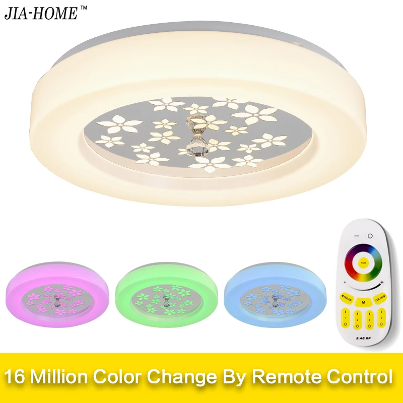 

LED Ceiling Lights Lamp Luminaria Ceiling Light With Remote Control Dimmable Color And RGB Changing Fixtures Lustre Plafonnier