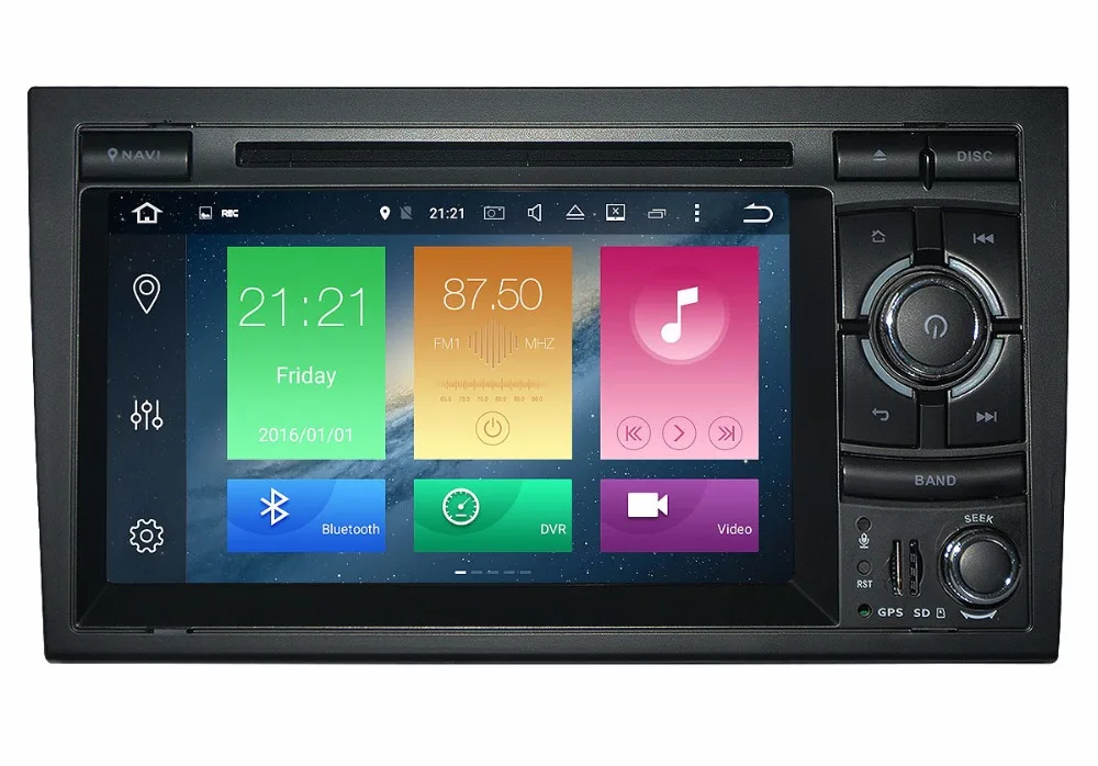Perfect HIRIOT IPS Car Android 8.0 Multimedia Car DVD GPS Player For AUDI A4 SEAT EXEO Octa Core 4G RAM 32G ROM 16G Map Radio Wifi DAB 2
