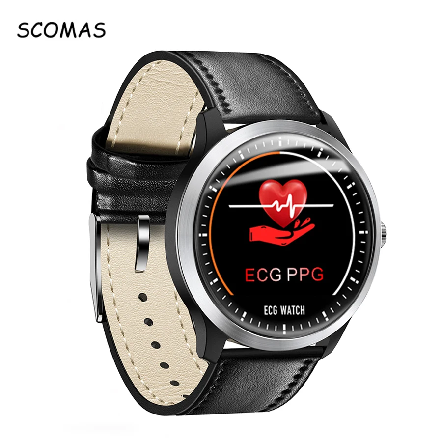 SCOMAS N58 ECG PPG Smart Watch 1.22"IPS With Electrocardiograph ECG ...