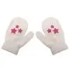 KLV детские варежки в горошек со звездами и сердечками, мягкие вязаные теплые перчатки для мальчиков и девочек, модные перчатки - Цвет: 1