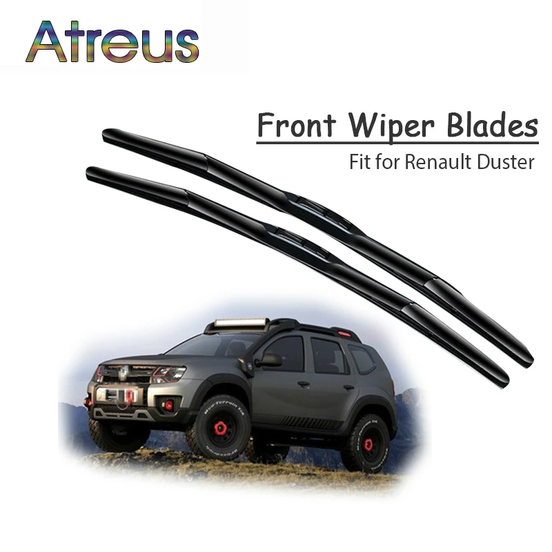 Atreus 2pcs High Quality Long Life Rubber Front Wiper Blades For Dacia