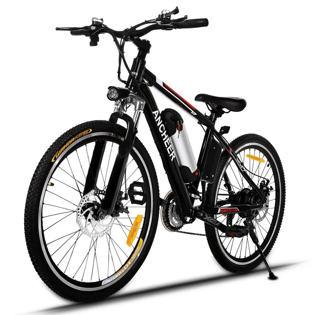 Sale ANCHEER 26 inch Mountain Bike Electric Bikes Disc Brake Aluminum Alloy Frame Road Bicycle Cycling Black Mechanical Brakes 2 Sale ANCHEER 26 inch Mountain Bike Electric Bikes Disc Brake Aluminum Alloy Frame Road Bicycle Cycling Black Mechanical Brakes 2