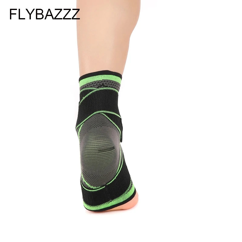 FLYBAZZZ 3D Weaving Elastic Nylon Strap Ankle Support Brace Badminton Basketball Football Taekwondo Fitness  Gym Heel Protector (3)
