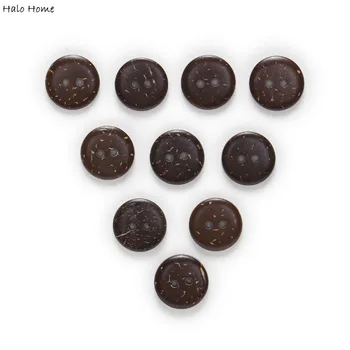 

2/4 Hole 10-30mm 20-100pcs Brown Coconut Shell Buttons Home Fabric Clothing Decor Sewing Scrapbooking Card Making DIY