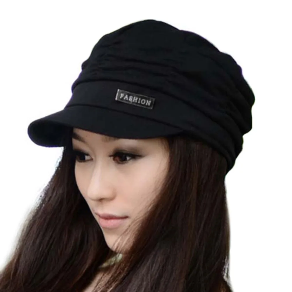 4 Colors Hot Sale Women Baseball Hat 2018 Fashion Vintage Peaked Hats