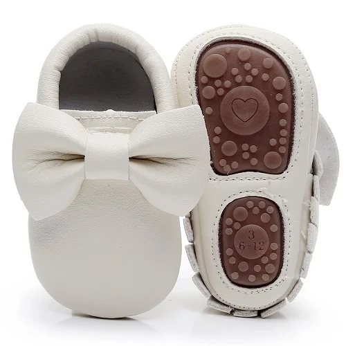 

hot sell hard sole with bow toddler moccasins first walker shoes PU leather baby girls shoes fashion infant first walking shoes