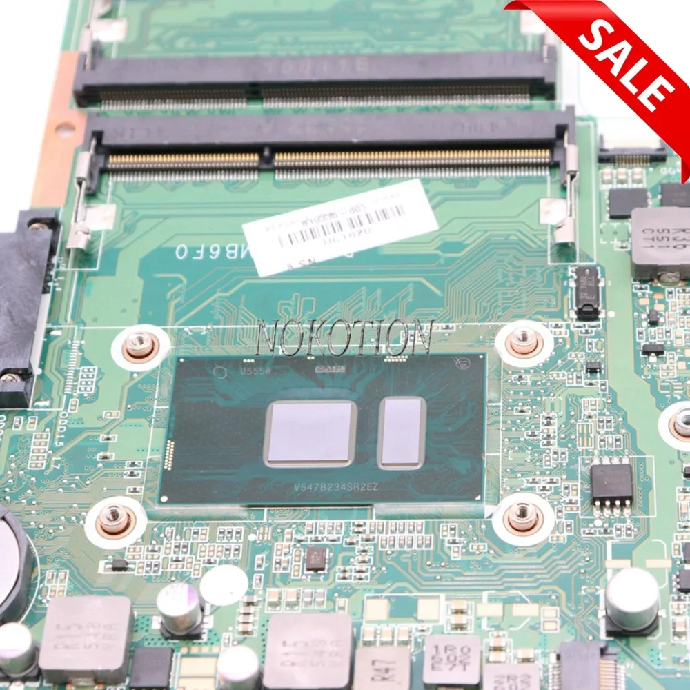 NOKOTION 810335-601 810335-001 اللوحة لابتوب HP بافيليون 15-AB 15 ل 15-AN098NR SR2EZ i7-6500U CPU GT940M DAX1BDMB6F0