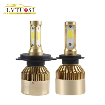 

LVTUSI 2PCS LED car headlight H4 H7 6000K H1 H3 H11 car bulb H27 880881881 H8 H9 fog lamp 12V 60W 8000LM BE