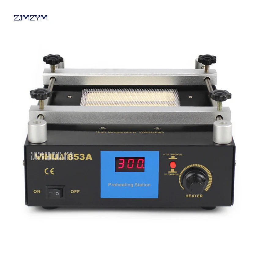 YIHUA-853A бессвинцово-Бессвинцовая станция предварительного нагрева BGA паяльная станция цифровой дисплей нагревательная платформа обновление 600 Вт