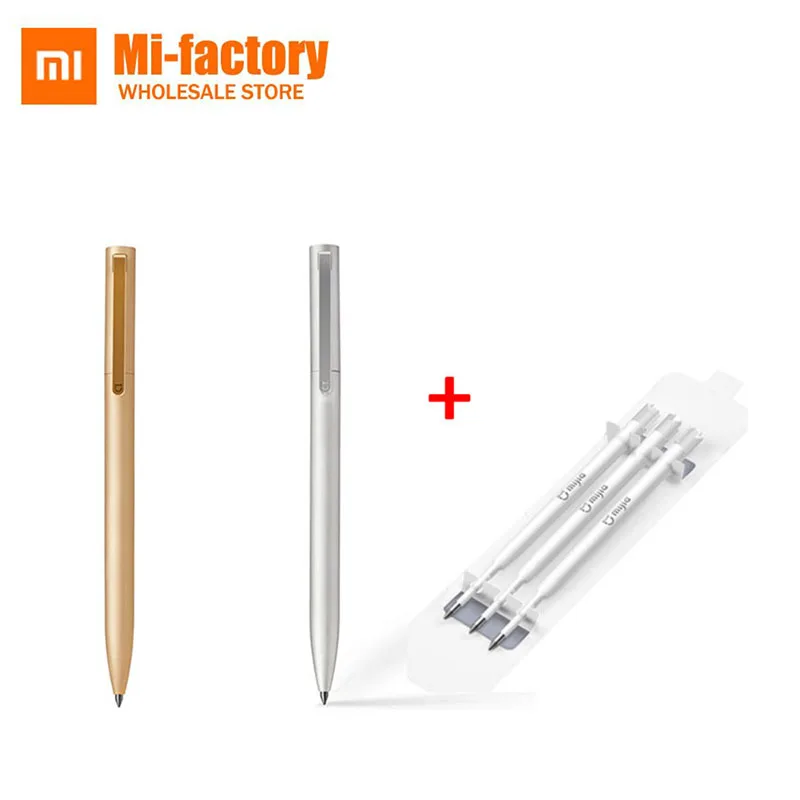 

Original Xiaomi Mijia Metal Signing Pens Ink Japan Durable Pens PREMEC Smooth Switzerland MiKuni Refill for Remote Control