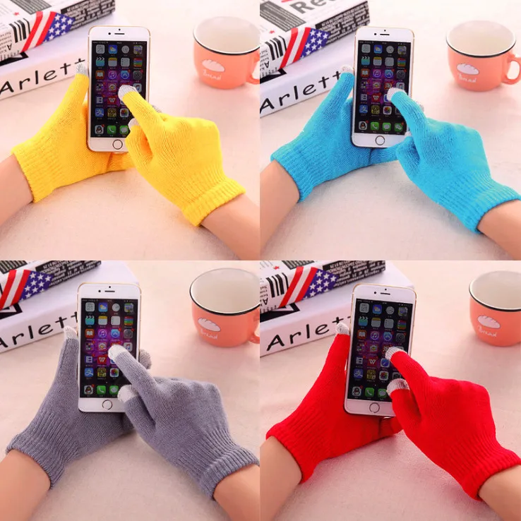 

New Magic Touch Screen Gloves Smartphone Texting Stretch Adult One Size Winter Warmer Knit hot