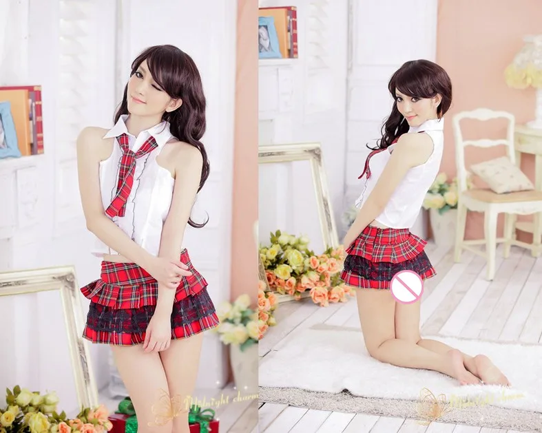 plus size lingerie sexy font b women b font lingerie student uniform mini font b skirt