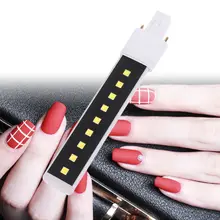 1 шт. 9 Вт дизайн ногтей гель отверждения Сушилка светильник трубка ультрафиолетовая лампа накаливания маникюрные лампы инструменты