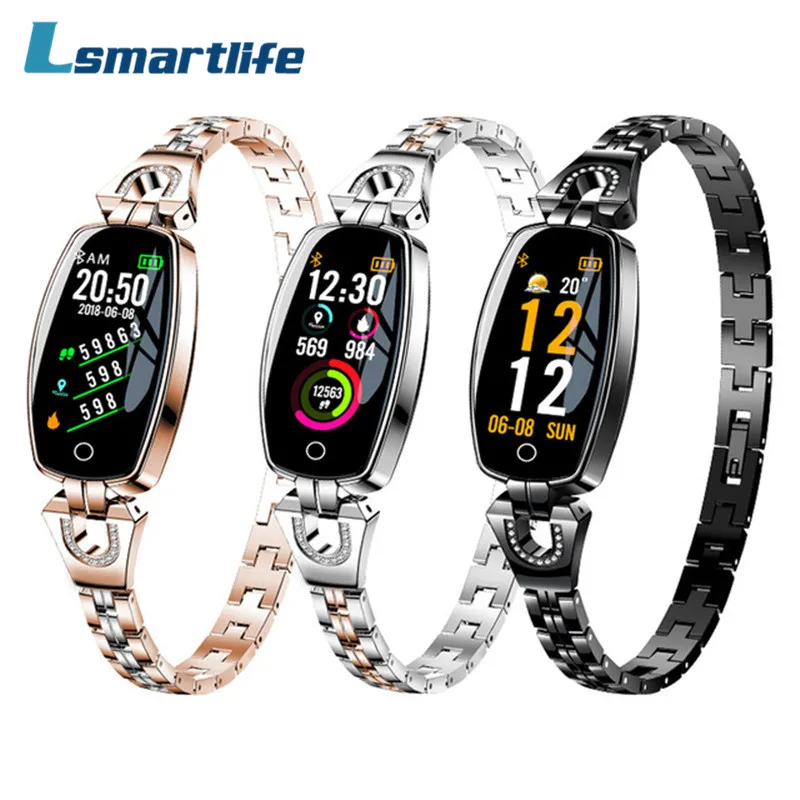 

H8 Luxury Smart Wristband for Women Sport Fitness Tracker Bracelet Heart Rate Monitor Smart Band best gift for Xiaomi iphone