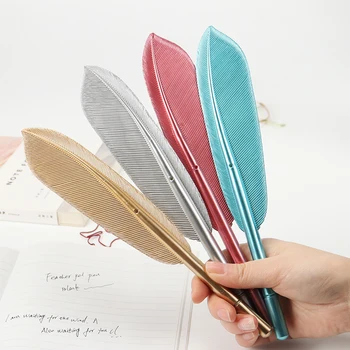 

Beautiful Feather Gel Pen for School Stationery Kawaii Plastic Writing Pens Office Stationery Supplies