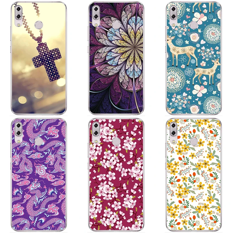 

Soft Silicone Phone Case for Asus ZenFone 5z ZS620KL/Zenfone 5 2018 ZE620KL ASUS_X00QD Colorful Painting Phone Back Cover Case