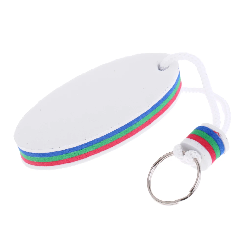Surfboard Shaped Floating Key Ring Marine Boating Sailing Rowing Boats Keyring Key Float Buoy White/Yellow