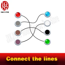 Jxkj 1987 Takagism игры Real реквизит побег из комнаты линия подключения s чтобы открыть дверь 8 линеек коммутаторы командной строки линия подключения к escape