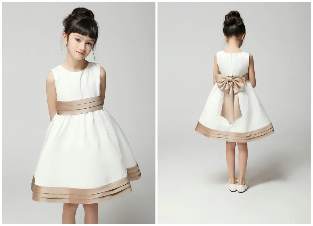 champagne colored flower girl dresses