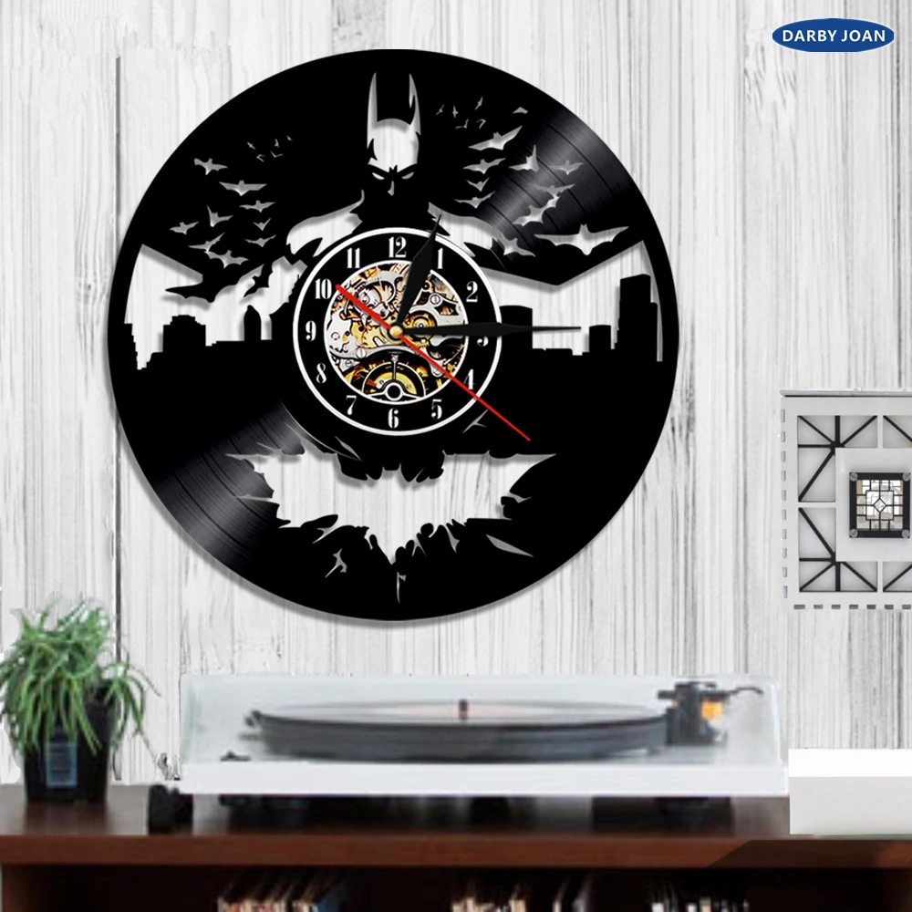 Batman Cd Record Wall Clock Lp Vinyl Hollow 3d Decorative Hanging Art Decor Clock Classic Exclusive Wall Clock Classic Buy Cheap In An Online Store With Delivery Price Comparison