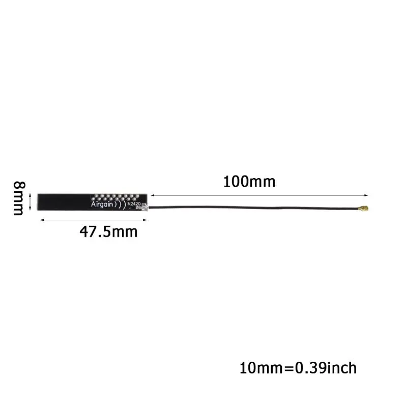 5 шт. 2,4 ГГц IPX IPXE разъем PCB Встроенная антенна 4dBi с высоким коэффициентом усиления с внутренней антенной стикер 10 см Внутренняя антенна