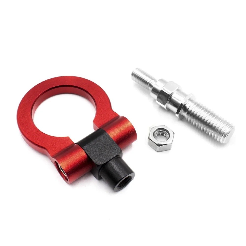 Wyścigi samochodowe z przodu z tyłu holowanie Tow Hook Auto przyczepy samochodowe pierścień uniwersalny hak holowniczy holowania bary zestaw dla japoński samochód dla honda Civic Wyścigi samochodowe z przodu z tyłu holowanie Tow Hook Auto przyczepy samochodowe pierścień uniwersalny hak holowniczy holowania bary zestaw dla japoński samochód dla honda Civic
