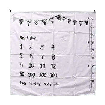 

100x100cm Baby Photography Background Props Milestone Blankets Muslin Newborn Infant Swaddle Wrap Bed Quilt Kids Bath Towel