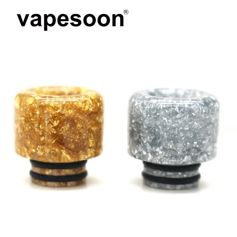 

Star in Golden Silver design Resin 510 Drip Tip Vape Mouthpie for e-Cigarette 510 Atomizer Tank RTA RDTA Vaporizer