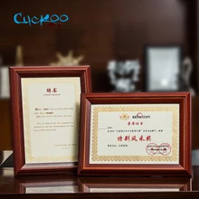 Кукушка классический минималистский 210*297 мм A4 Плакат рамка для настенная подвесная деревянная фоторамка авторизацию сертификата Многофункциональный