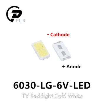 

2000pcs For LG Original LED LCD TV Backlight Application LED 6030 light-emitting Light Beads Cool white High Power 1W 6V