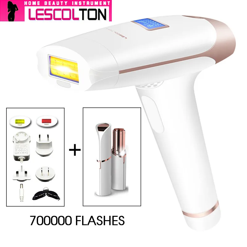 

Depilator a Laser Hair Removal Epilator 300000+100000pulse Light Adjustable Energy 5 Gear With LCD Display Hair Removal