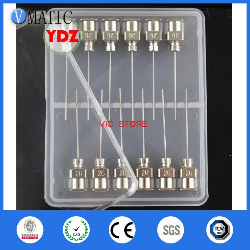 

Free Shipping 12Pcs 1 Inch Tip Length 25G EFD Precision Stainless Steel Glue Dispensing Needle Tip