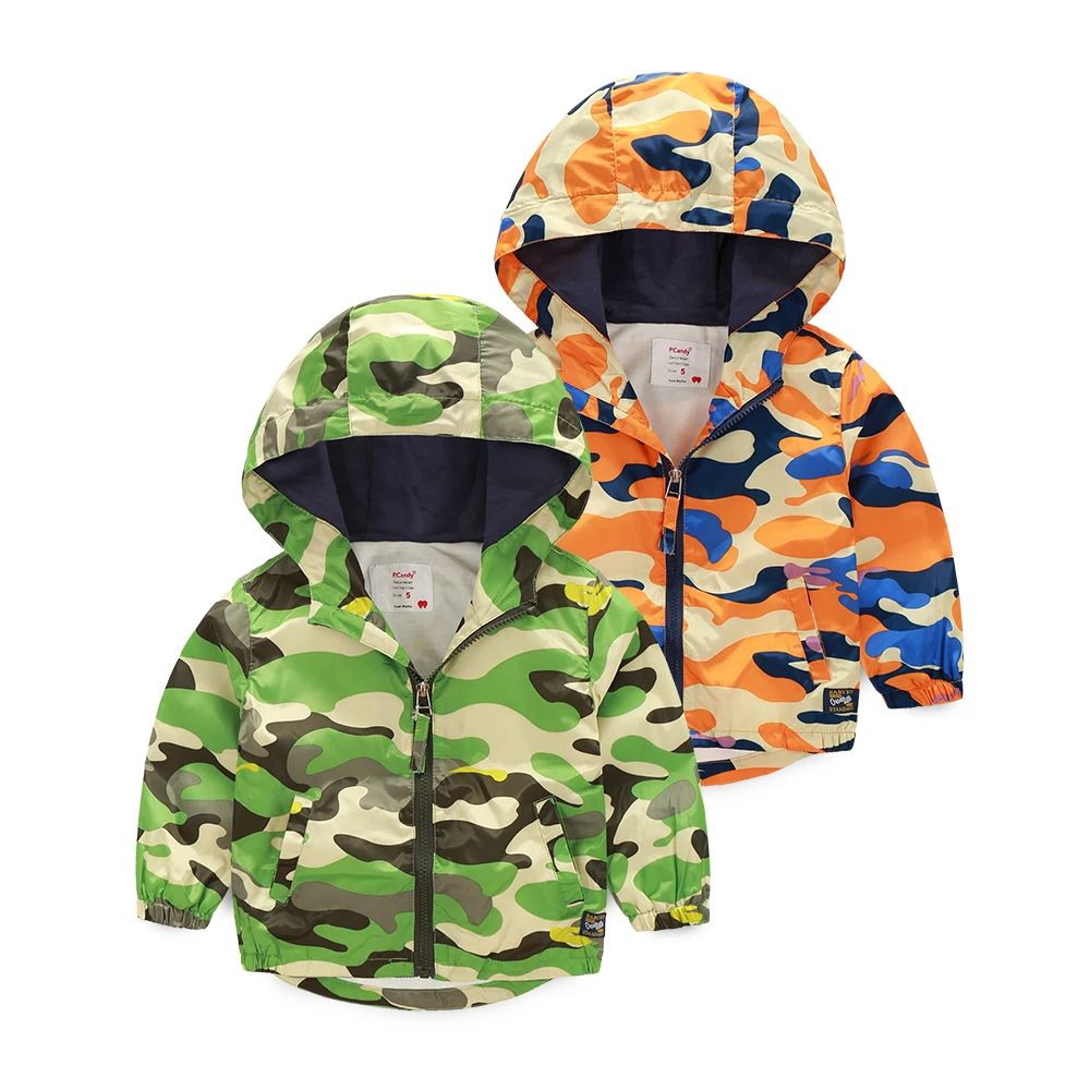 Children's Windbreakers Camouflage Hoodies Boys Winter Coat Boys Jacket