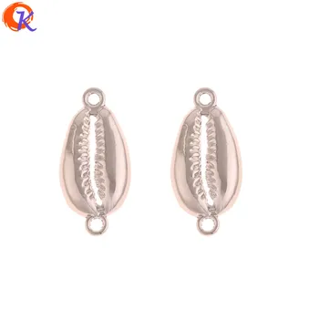 

Cordial Design 100Pcs 12*26MM Jewelry Findings Component/DIY Jewelry Making/Hand Made/Shell Shape/Rhodium/Earrings Accessories
