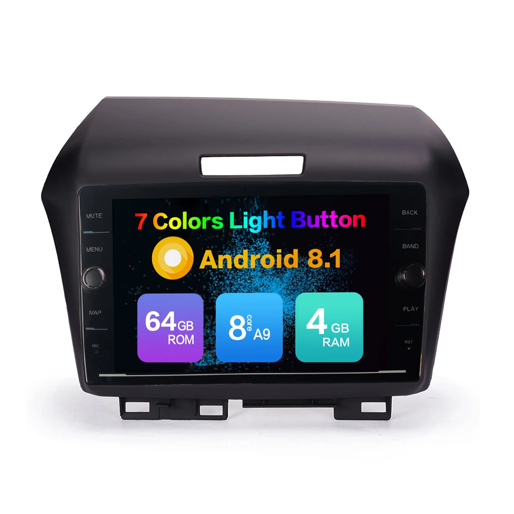 Cheap Octa Core ROM 64GB Android 8.1 Car DVD GPS Navigation Player Deckless Car Stereo For Honda Fit 2008-2013 Radio Headunit Device 1