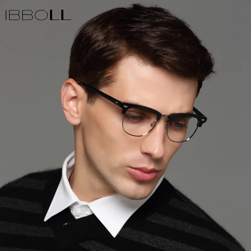 Ibboll модные круглые оправы для очков оптические мужские брендовые роскошные