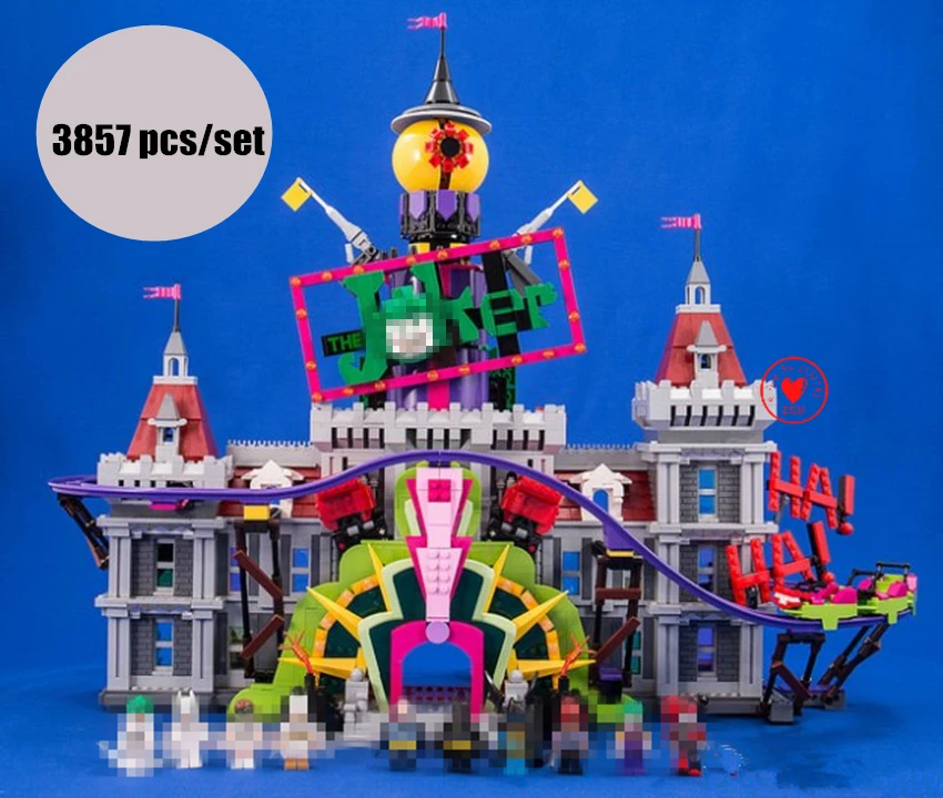 

New DC Super Heroes Joker's Manor batman fit legoings batman Joker's figures Building Blocks Bricks diy toys 70922 gifts kid