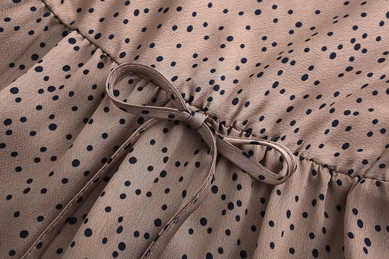 Forefair Polka Dot Summer Dress A Line Sexy  (5)