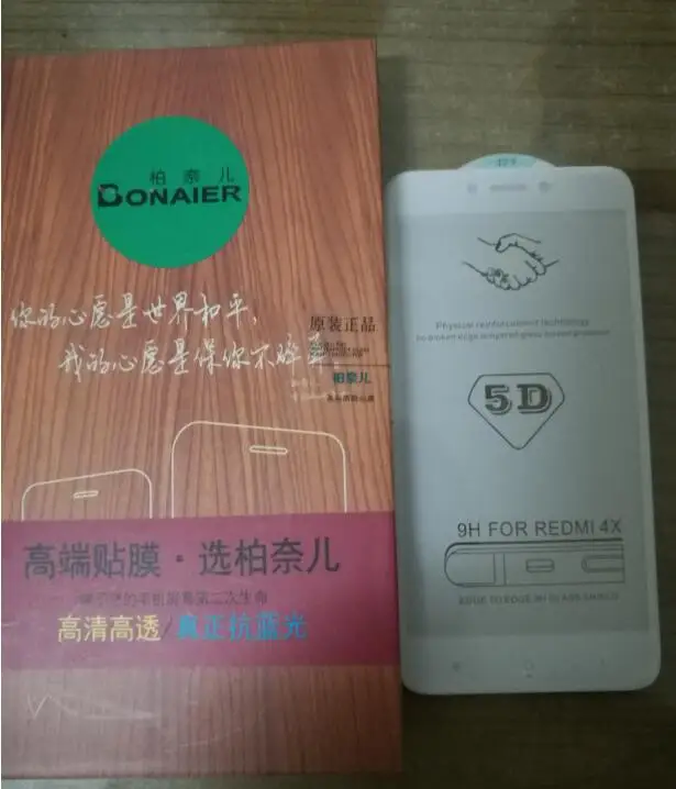 

Bonaier 1Pcs For Redmi 4X Redmi 4X Pro 5.0inch Original New High Quality Full Glue Curved 3D Tempered Glass Screen Protector