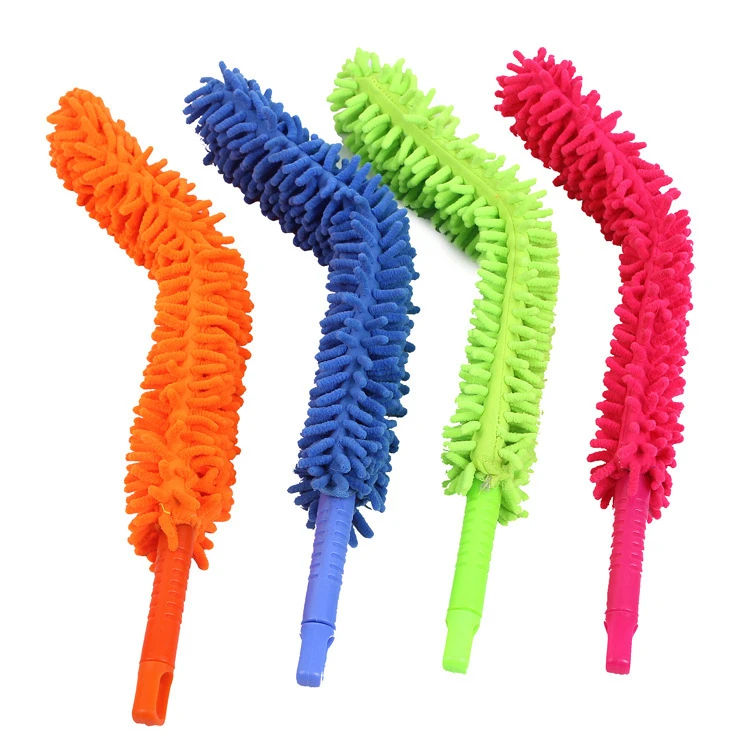 Car Wash Brush Flexible Xtra Long Soft Microfiber Noodle Chenille Wheel Cleaner