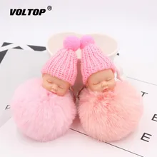 Спящая кукла девочка аксессуары для автомобиля интерьерные игрушки для приборной панели рождественские Автомобильные украшения Hairball прекрасный плюшевый кулон